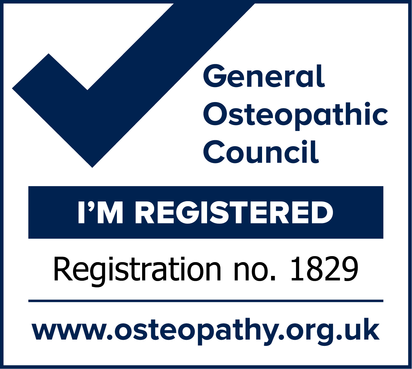 Registered Osteopath Petts Wood