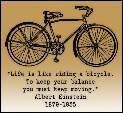 Einstein Bicycle Quote